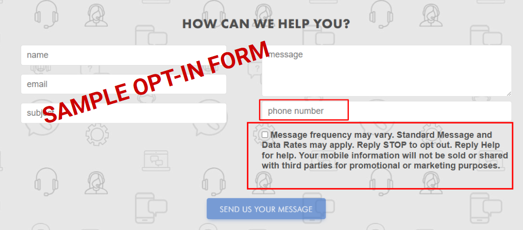 Legal SMS service